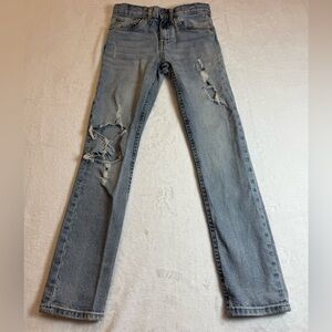 Levi's Classic Blue Straight Leg Girlfriend Jeans